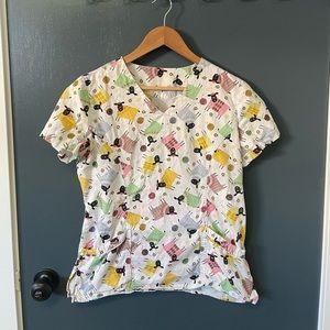 Nursing scrub top
